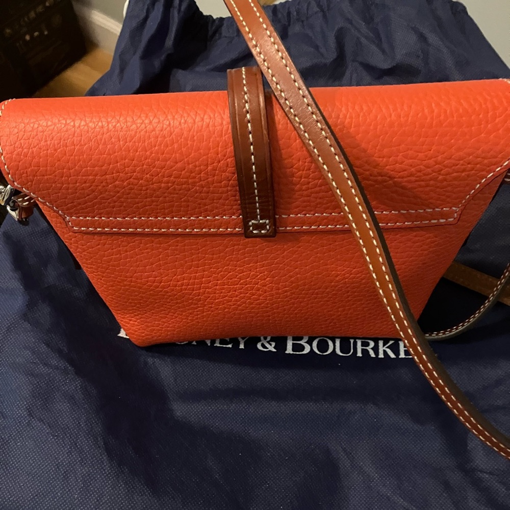 Dooney & Bourke pebble leather Orange/Red Crossbody